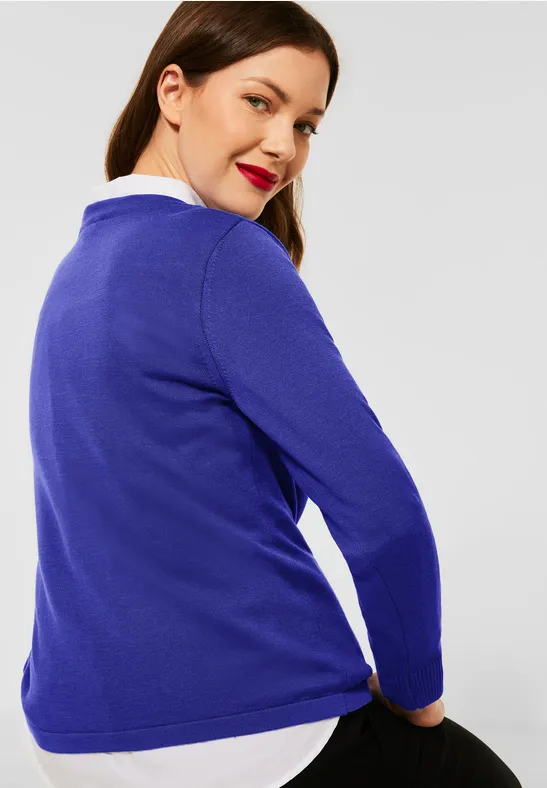 Street One Pullover mit U-Boot Kragen 